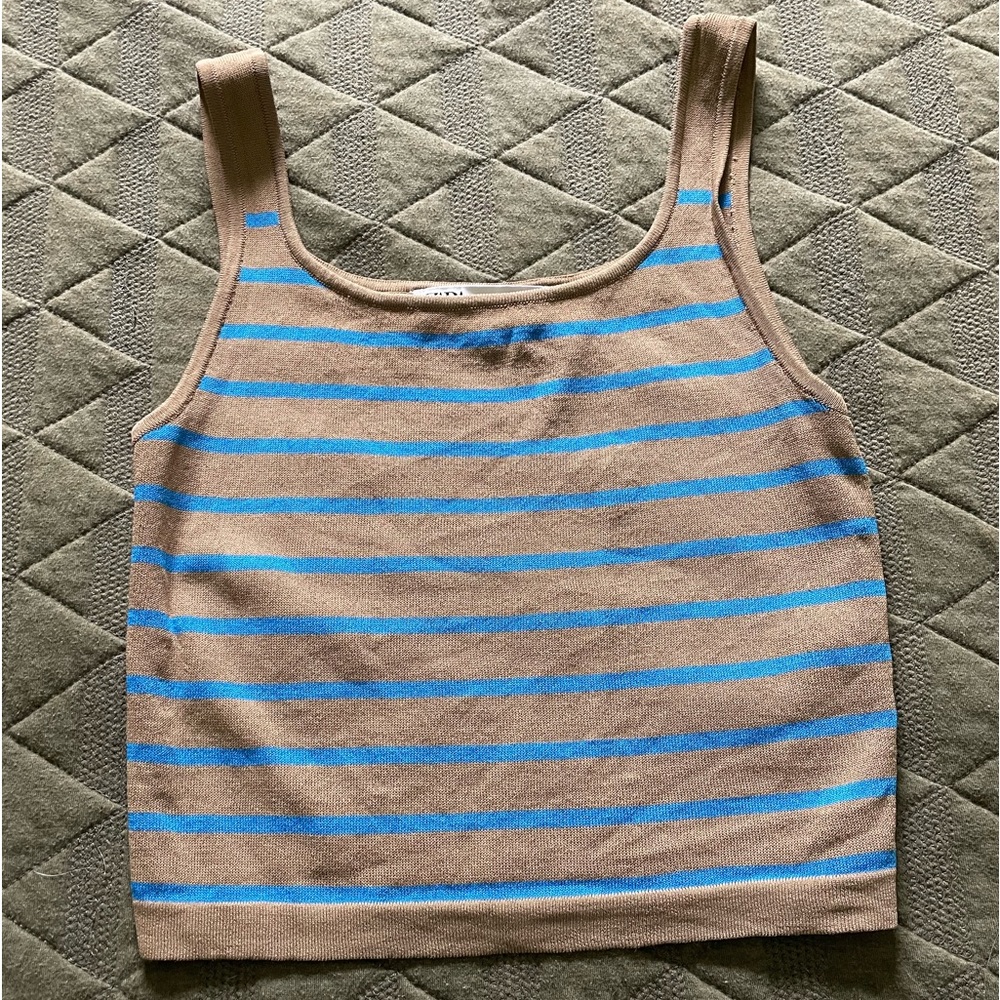 Zara Knit Crop Tank Top